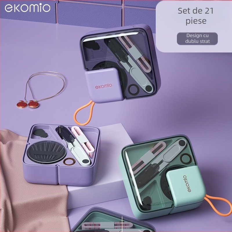 Cutie portabilă pentru cusut - lux simplu, carcasă din plastic, seria Sewing Kit, posibilitate de personalizare a procesării