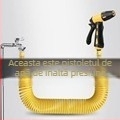Pistolă de apă cu presiune înaltă pentru spălarea mașinii și udarea plantelor, cu telescopic booster, furtun cu arc și cap din materiale plastice de inginerie — Presiune apă 4