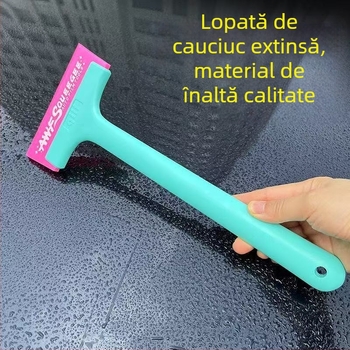 Scraper din silicon pentru mașină, curățare geamuri și aplicare folie, material: adeziv moale, personalizare disponibilă