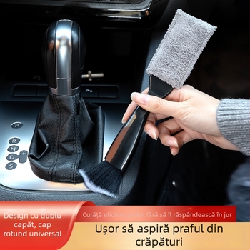 Bao Zongguan Coral Fleece Perie de Curățare A1306 – Perie auto pentru îndepărtarea prafului din gurile de aer ale AC-ului, peri moi, prelucrare personalizabilă