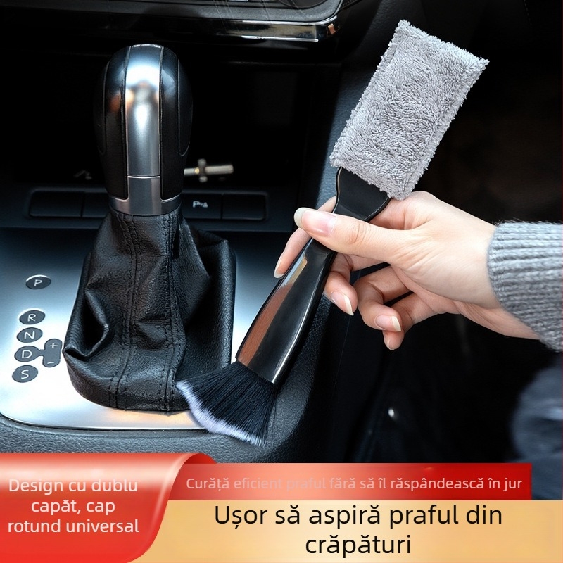 Bao Zongguan Coral Fleece Perie de Curățare A1306 – Perie auto pentru îndepărtarea prafului din gurile de aer ale AC-ului, peri moi, prelucrare personalizabilă