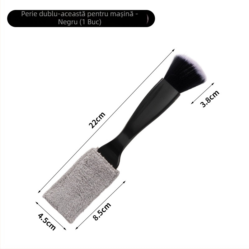 Bao Zongguan Coral Fleece Perie de Curățare A1306 – Perie auto pentru îndepărtarea prafului din gurile de aer ale AC-ului, peri moi, prelucrare personalizabilă