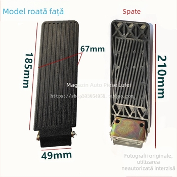 Pad de accelerație pentru stivă (forklift) cu accesoriu pentru ambreiaj – din plastic; compatibil cu Heli, Hangcha, Lonking și Lifu.