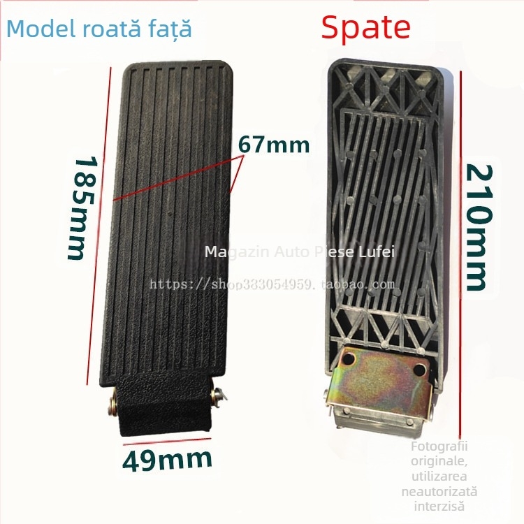 Pad de accelerație pentru stivă (forklift) cu accesoriu pentru ambreiaj – din plastic; compatibil cu Heli, Hangcha, Lonking și Lifu.