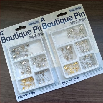 Set metal clips pentru hârtie, modele mixte, ambalare pe cartonaș de atașare, Seria Suit