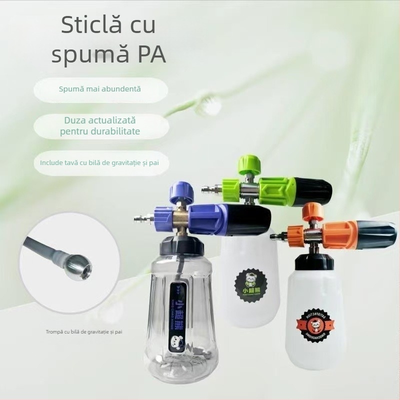 Pistol de spălat auto cu presiune înaltă, duză din cupru, mâner din plastic tehnic, greutate 600 g