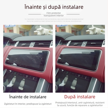 Film protector TPU pentru display-ul consolei centrale, universal pentru 19-20 Audi A4L, rezistent la temperaturi, cod Pmyb-96