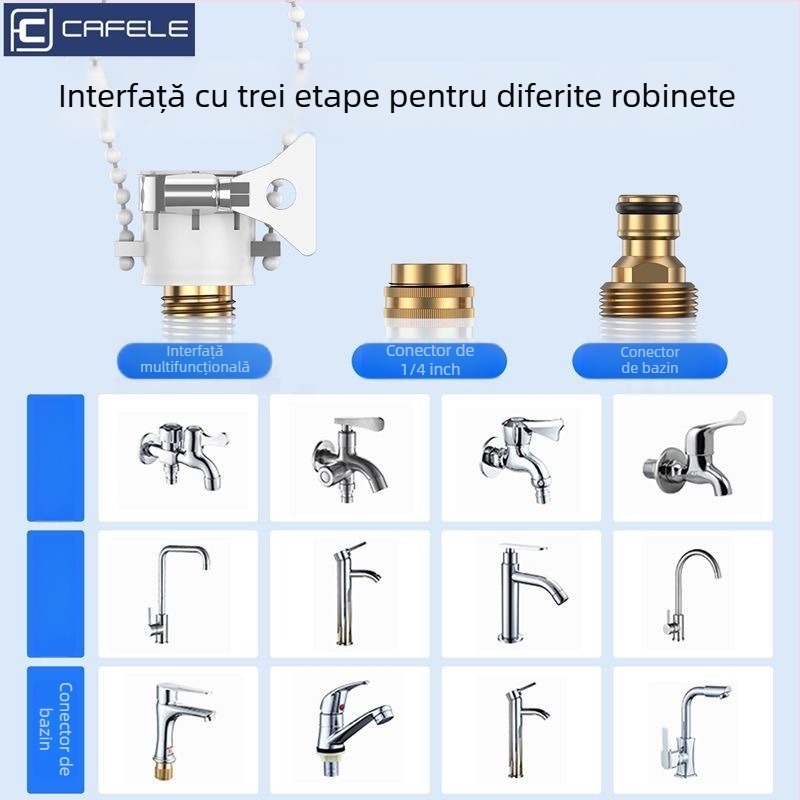 Pistol de spălat cu presiune înaltă pentru mașini și uz casnic, corp din aliaj de aluminiu, furtun telescopic TPЕ, dual funcțional