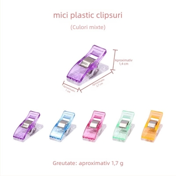 Clip de poziționare pentru broderie cu cruce, din plastic, pliabil, pentru cusut și patchwork