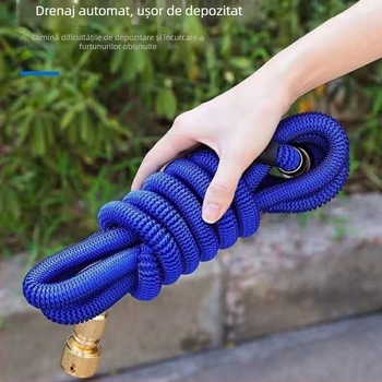 Furtun retractabil de apă, pentru spălarea mașinilor, pistol de stropit, durabil, depozitare ușoară