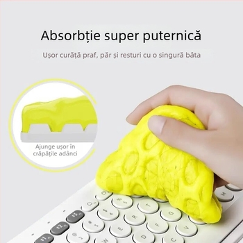 Gel de curățare pentru interiorul mașinii — gel moale, multifuncțional pentru spațiile dintre panouri, canalele geamului și tastaturi