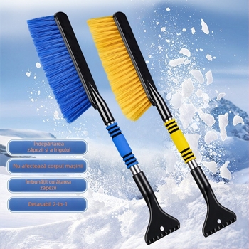 Instrument pentru îndepărtarea zăpezii de la mașină și racletă cu mâner lung, dinPlastic, marca Jiajing, racletă multifuncțională (Plastic • Jiajing • Racletă • Fără personalizare)