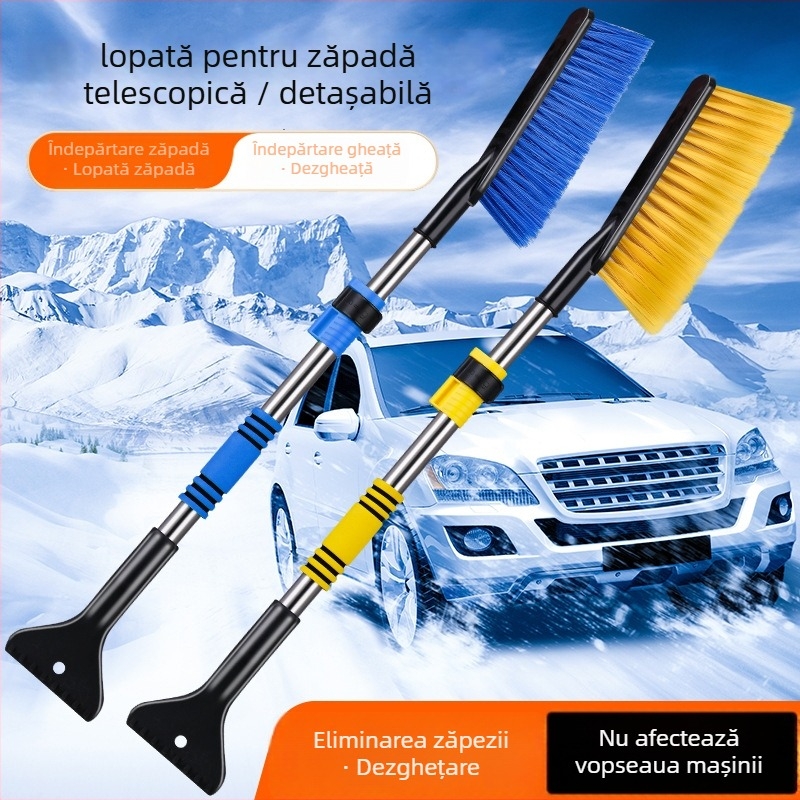 Instrument pentru îndepărtarea zăpezii de la mașină și racletă cu mâner lung, dinPlastic, marca Jiajing, racletă multifuncțională (Plastic • Jiajing • Racletă • Fără personalizare)