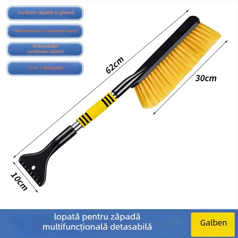 Instrument pentru îndepărtarea zăpezii de la mașină și racletă cu mâner lung, dinPlastic, marca Jiajing, racletă multifuncțională (Plastic • Jiajing • Racletă • Fără personalizare)