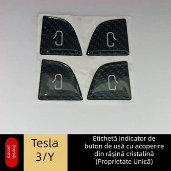 Sticker pentru butonul ușii Tesla Model Y/3 – adeziv, rezistent la zgârieturi și uzură, Xinsheng