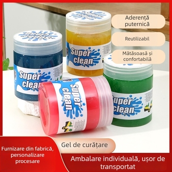 Gel de curățare moale pentru mașini și tastaturi – gel multifuncțional pentru praf din conductele de aer și spațiile dintre taste