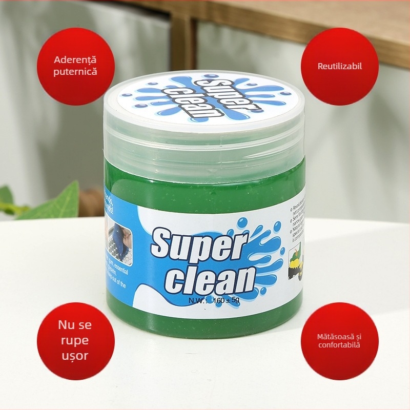 Gel de curățare moale pentru mașini și tastaturi – gel multifuncțional pentru praf din conductele de aer și spațiile dintre taste