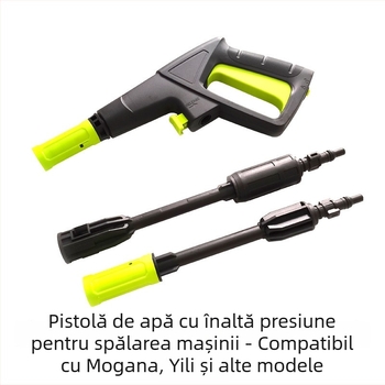 Pistol de înaltă presiune pentru spălarea mașinilor, cu ventil metalic, cap rapid cu conectare, corp din plastice de inginerie, greutate 1,0 kg