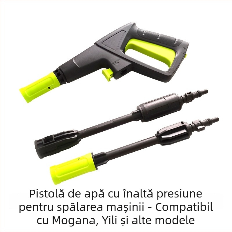 Pistol de înaltă presiune pentru spălarea mașinilor, cu ventil metalic, cap rapid cu conectare, corp din plastice de inginerie, greutate 1,0 kg