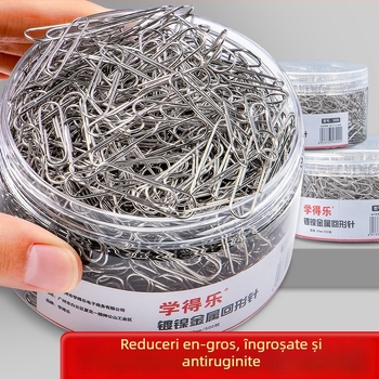 Clips de hârtie Barrel – oțel inoxidabil, clip de documente în formă de U pentru birou (Brand: Learn happily, Model: Barrel)