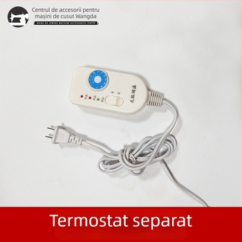 Foarfă electrică cu temperatură reglabilă pentru tăierea panglicilor, fermoarului și curele elastice; 150 W, capacitate maximă de tăiere 10, tensiune 50–250 V.