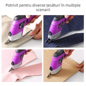 Boyu Foarfecă Electrică Portabilă pentru Piele, Îmbrăcăminte și Țesături - Baterie Li-Ion Reîncărcabilă