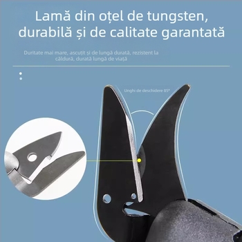 Boyu Foarfecă Electrică Portabilă pentru Piele, Îmbrăcăminte și Țesături - Baterie Li-Ion Reîncărcabilă