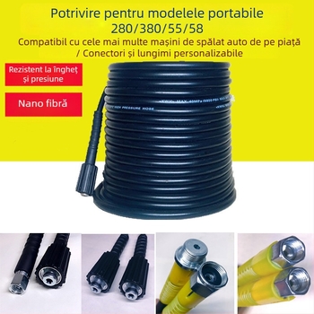 Conductă de apă pentru spălarea mașinilor, cu presiune înaltă (Tip: Car wash high-pressure water pipe; Material: PVC; Marcă: Poly Brocade)
