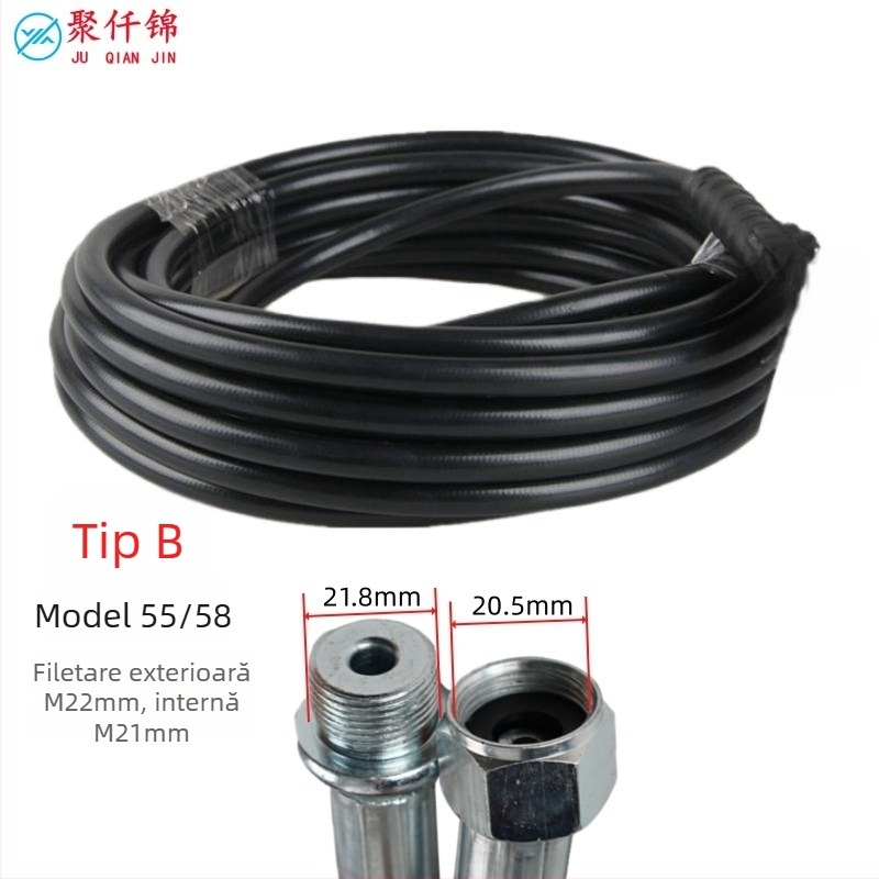 Conductă de apă pentru spălarea mașinilor, cu presiune înaltă (Tip: Car wash high-pressure water pipe; Material: PVC; Marcă: Poly Brocade)