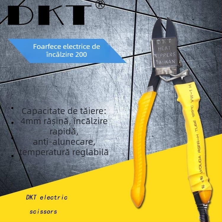 DKT HT-200 Clește electric încălzire pentru plastic injectat, 220-240V