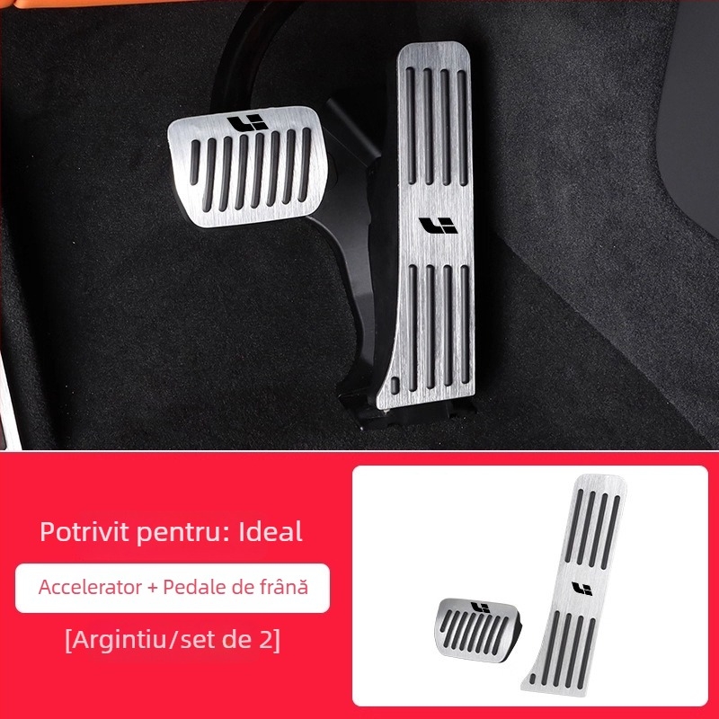 Platformă de pedale din aliaj de aluminiu pentru L6/L7/L8/L9/MEGA – antiderapant pentru pedalele de accelerație și frână, transmisie automată