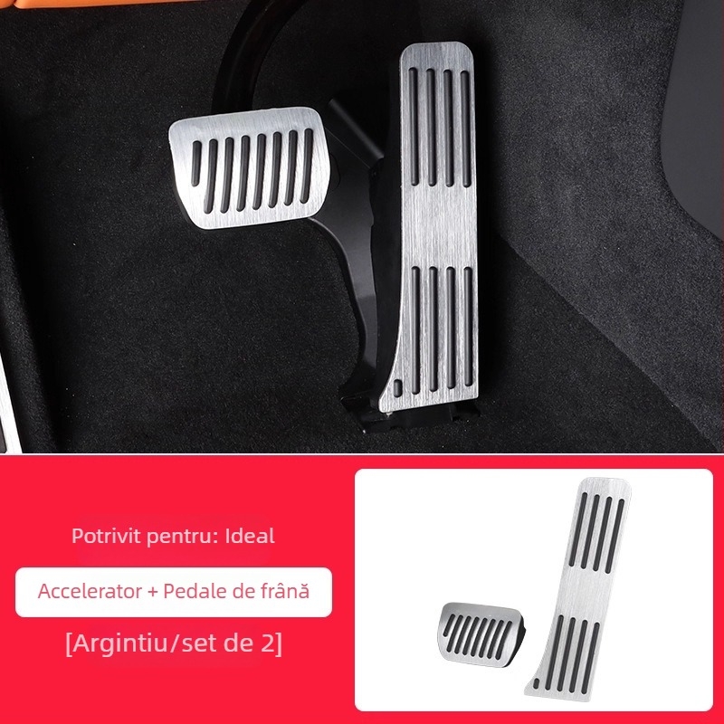 Platformă de pedale din aliaj de aluminiu pentru L6/L7/L8/L9/MEGA – antiderapant pentru pedalele de accelerație și frână, transmisie automată