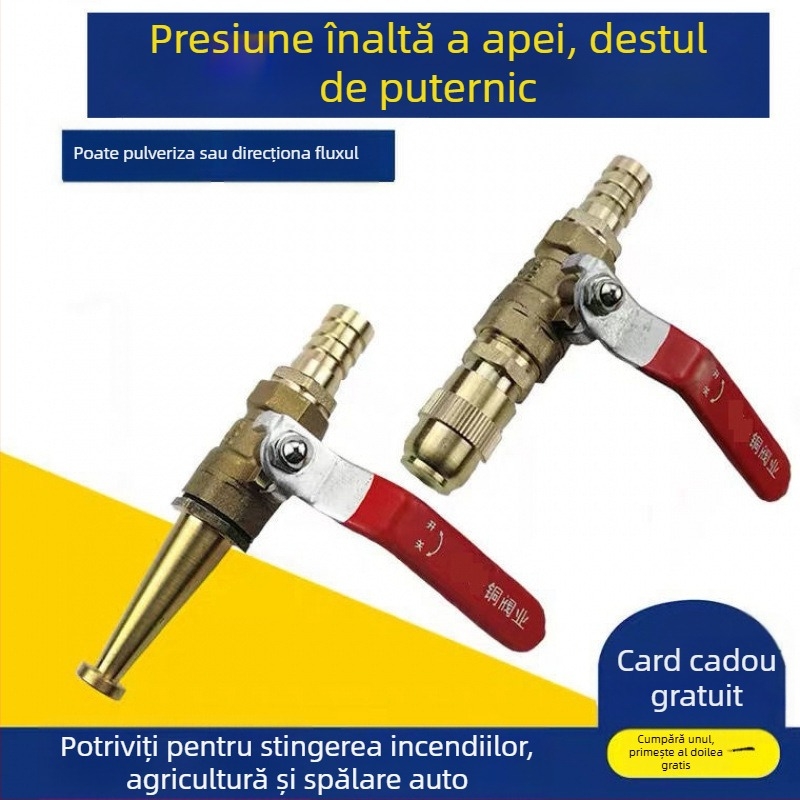 Pistol cu apă de înaltă presiune pentru curățarea adăposturilor de porci și fermelor — corp din cupru, multifuncțional pentru spălarea porcilor și a autovehiculelor
