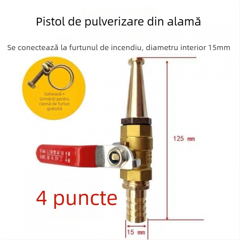 Pistol cu apă de înaltă presiune pentru curățarea adăposturilor de porci și fermelor — corp din cupru, multifuncțional pentru spălarea porcilor și a autovehiculelor