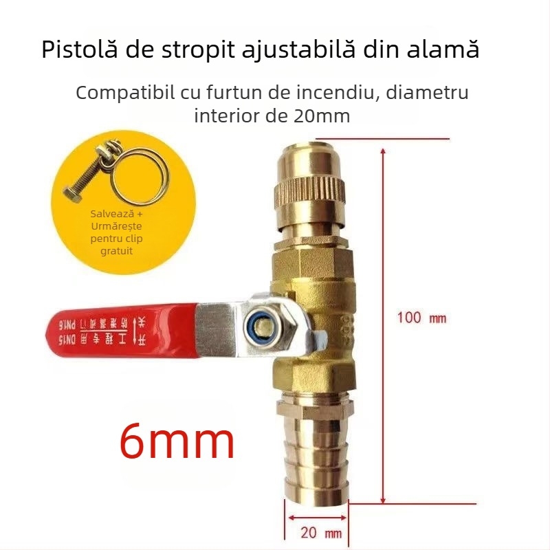 Pistol cu apă de înaltă presiune pentru curățarea adăposturilor de porci și fermelor — corp din cupru, multifuncțional pentru spălarea porcilor și a autovehiculelor