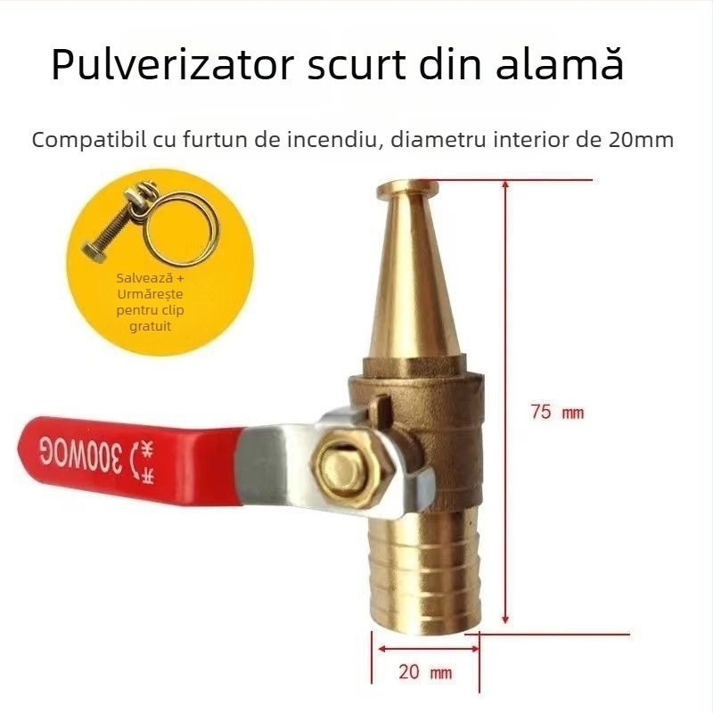 Pistol cu apă de înaltă presiune pentru curățarea adăposturilor de porci și fermelor — corp din cupru, multifuncțional pentru spălarea porcilor și a autovehiculelor