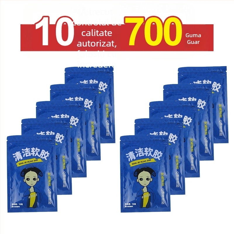 Pastă de curățare moale, adhezivă pentru interiorul mașinii – îndepărtarea prafului din spații și colțuri