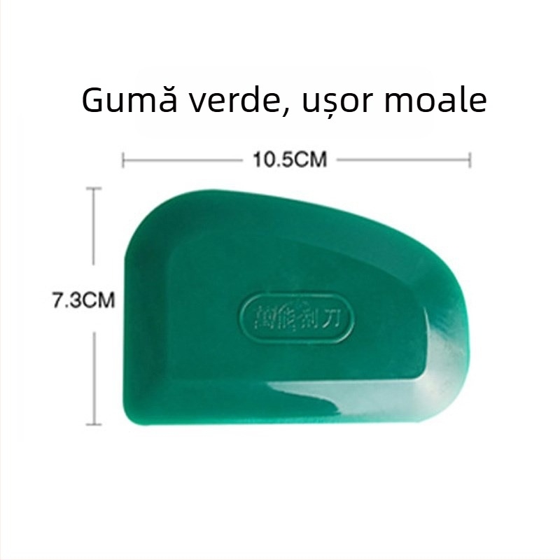Scraper auto din cauciuc moale — lamă din cauciuc multifuncțională pentru tencuială și chit