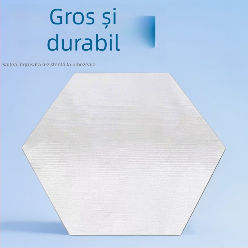 Saltea de dormit hexagonal, îmbunătățită, rezistentă la umezeală, cu folie de aluminiu, pliabilă pentru camping