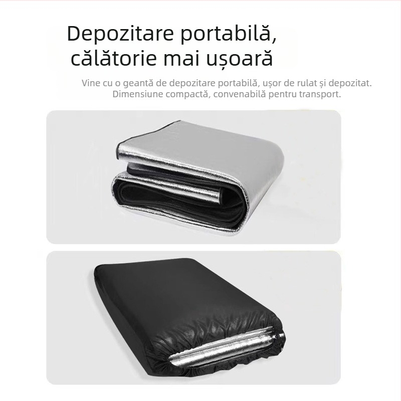 Saltea de dormit hexagonal, îmbunătățită, rezistentă la umezeală, cu folie de aluminiu, pliabilă pentru camping