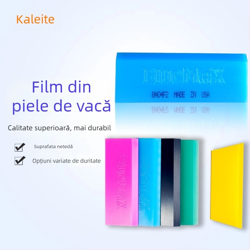 Unealtă pentru instalarea foliei auto cu bandă din cauciuc de tendoane de vițel și racletă de sticlă dură, KALETTE, 55 g
