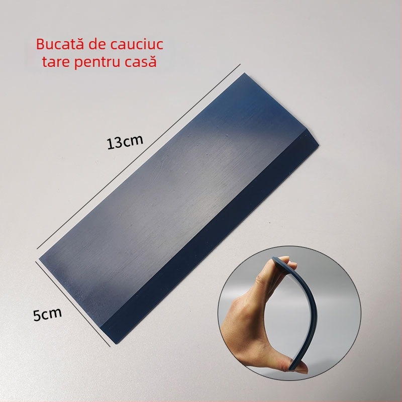 Unealtă pentru instalarea foliei auto cu bandă din cauciuc de tendoane de vițel și racletă de sticlă dură, KALETTE, 55 g