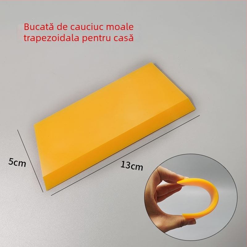 Unealtă pentru instalarea foliei auto cu bandă din cauciuc de tendoane de vițel și racletă de sticlă dură, KALETTE, 55 g