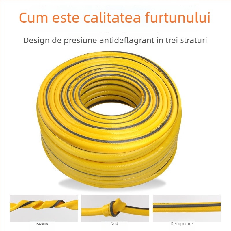 Furtun telescopic pentru uz casnic: spălarea mașinii și udarea grădinii, furtun flexibil de înaltă presiune, furtun de grădină portabil