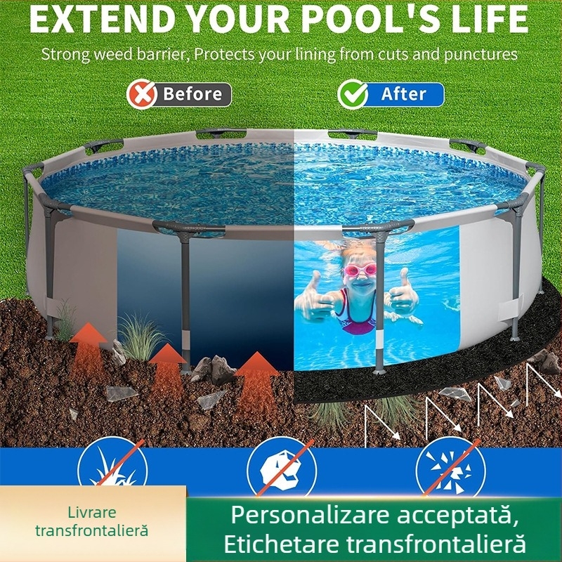 Liner pentru piscină – poliester; protecție anti-perforație și împotriva umezelii; Brand: Moisturizing circle