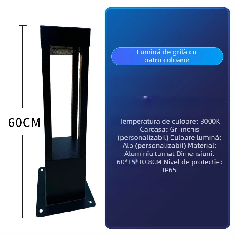 Lumină de grădină LED pentru peisaj exterior - oțel inoxidabil, IP65, sursă LED, opțiuni variate de alimentare, certificare 3C