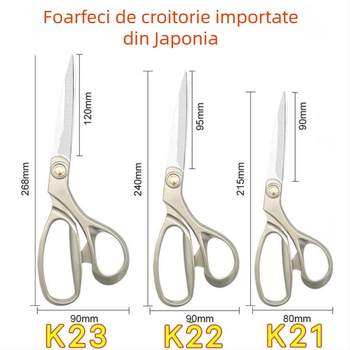 Foarfece croitor din aliaj, pentru tăierea țesăturilor și cusut, oțel inoxidabil, multifuncționale pentru țesături, piele și hârtie