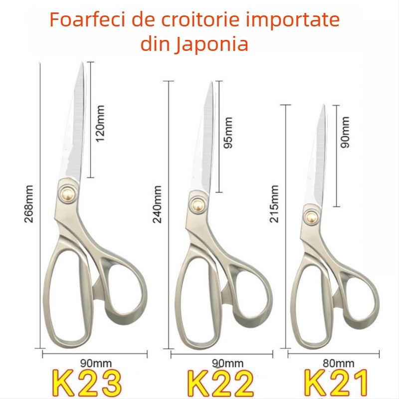 Foarfece croitor din aliaj, pentru tăierea țesăturilor și cusut, oțel inoxidabil, multifuncționale pentru țesături, piele și hârtie