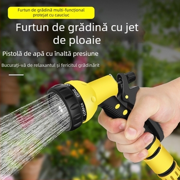 Pistol cu presiune înaltă pentru spălarea mașinii și udarea grădinii, duză de stropire multifuncțională pentru balcon, 16 mm diametru interior, material PVC