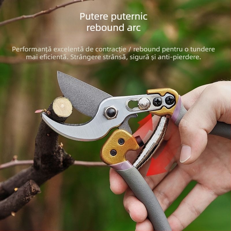 Foarfece de tăiat crengi din oțel SK5 – pentru crengile pomilor fructiferi, economie de efort, pentru crengi groase